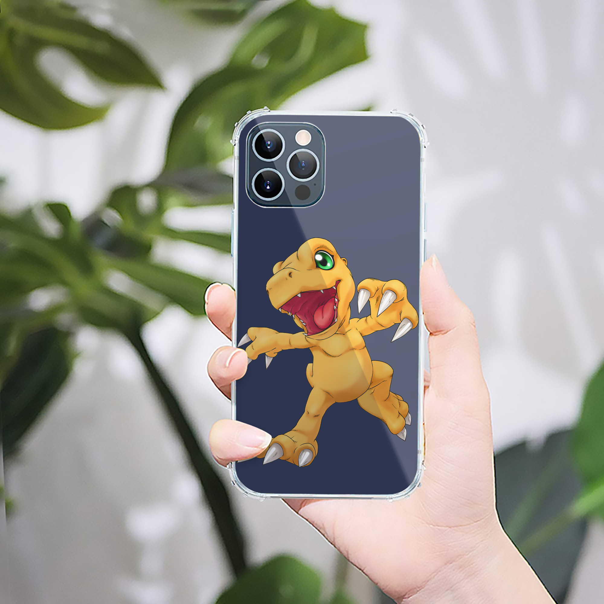 （画像用） Digimon デジタルモンスター/デジモン 【iPhone 12シリーズ対応】透明スマホケース（クリアソフトケース）